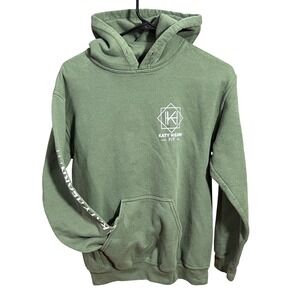 Katy Hearn Fit Hoodie and T-Shirt Bundle Women Small Green Peach Fitness Logo